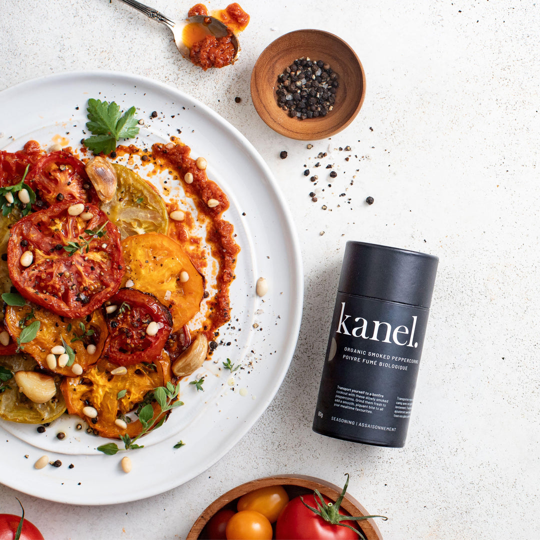 Salade de tomates ancestrales et tapenade de tomates