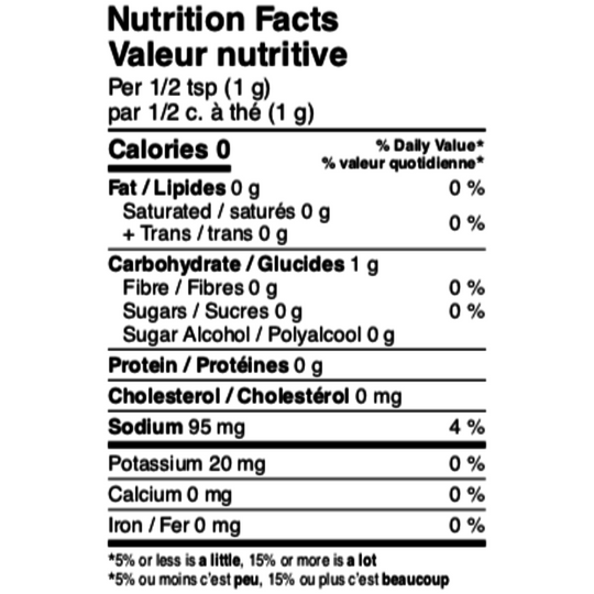 A Sprinkle of Sunshine Nutrition Facts