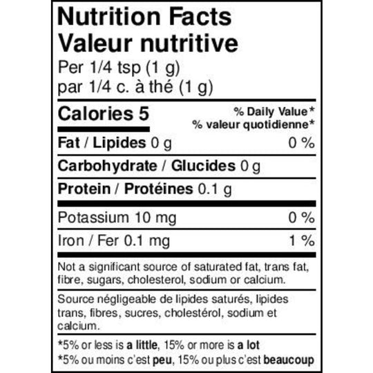 Cinnamon Soul Nutrition Facts